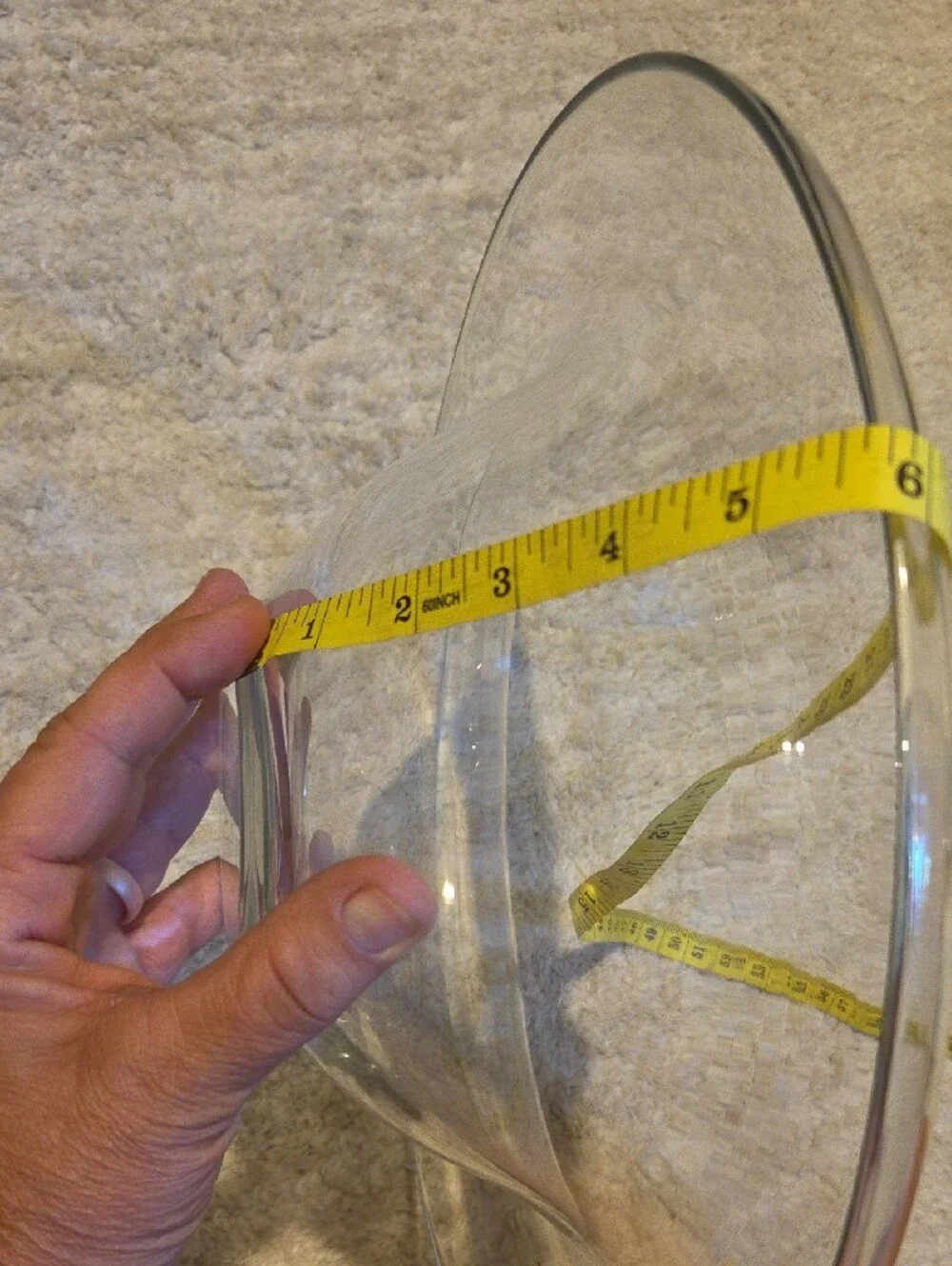 Clear Glass Serving Bowl